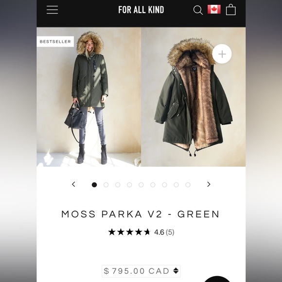 For All Kind Moss Winter Jacket XS - Picture 3 of 6